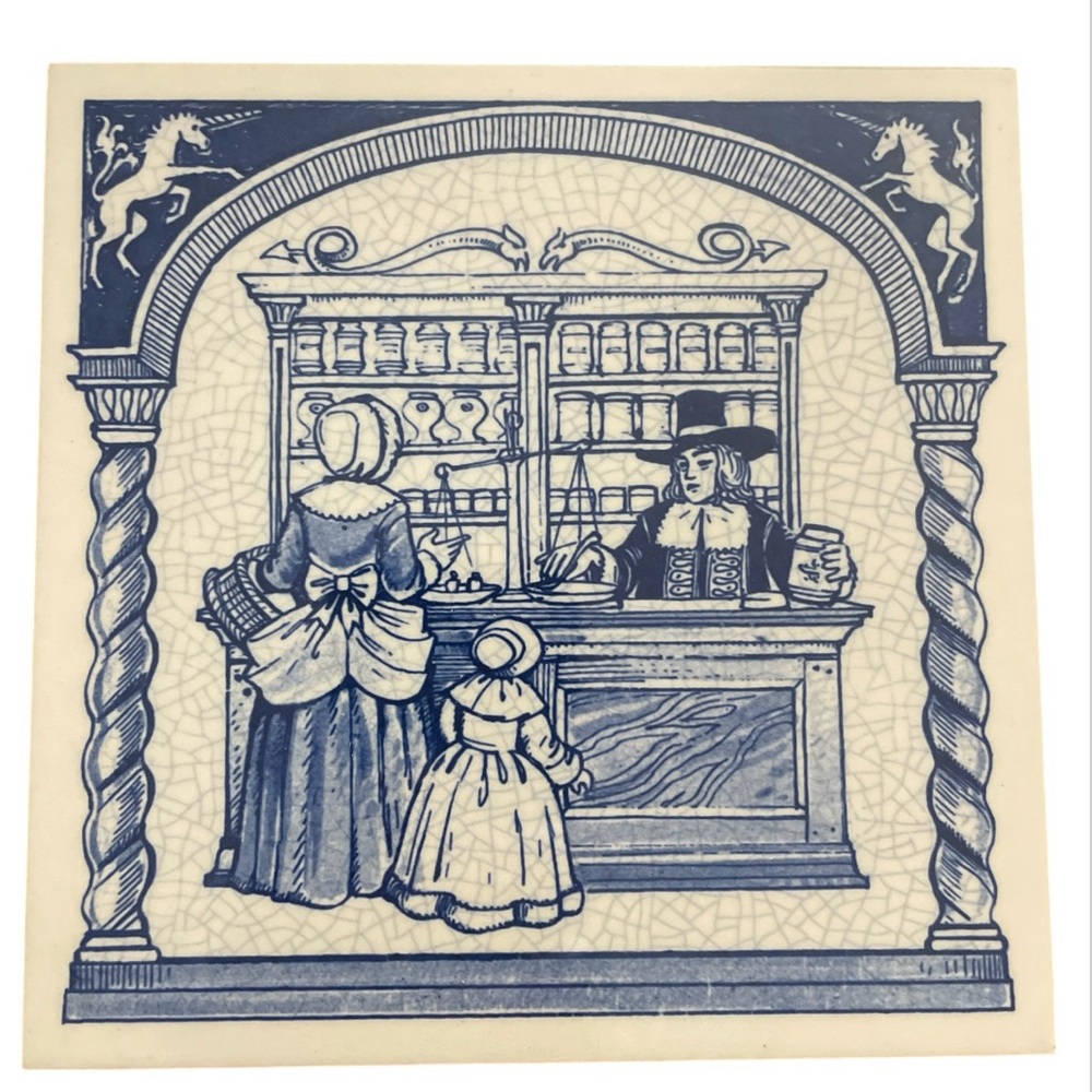 Delft Holland limited edition Pharmacy Pill Tile w/ hook
1988